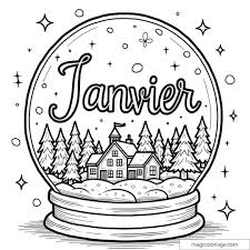 Coloriage Janvier - 31 Dessins à imprimer (PDF gratuit)